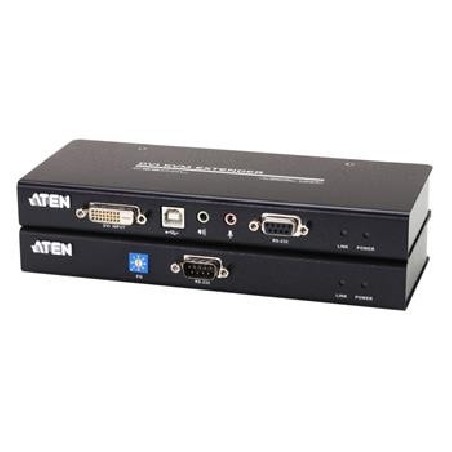 ATEN Extender PC-konzole DVI až 60m ,USB, až 1920x1200 bodů / surge, RS-232
