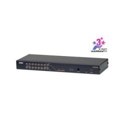 ATEN 16-port Cat5 KVM PS/2+USB, OSD, rack, SUN, 2x console