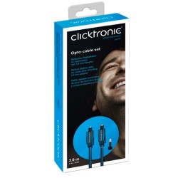 ClickTronic HQ Optický kabel Toslink TOS male - TOS male, s redukcí na 3.5mm, 2m
