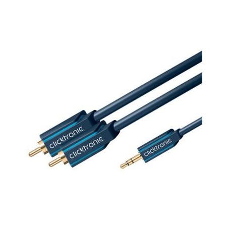 ClickTronic HQ OFC kabel Jack 3,5mm - 2x CINCH RCA, M/M, 2m