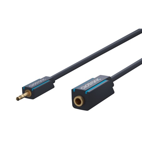 ClickTronic HQ OFC kabel Jack 3,5mm - Jack 3,5mm stereo, M/F, 3m