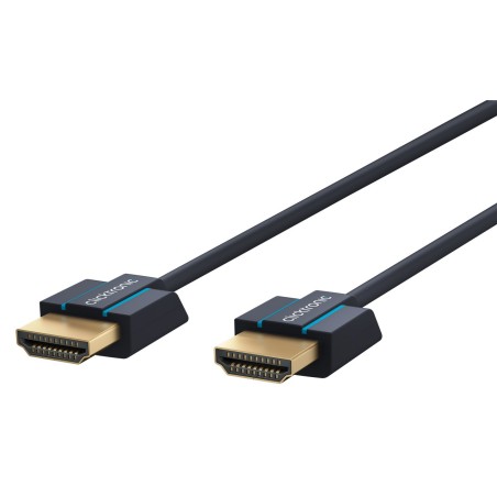 ClickTronic HQ OFC kabel HDMI High Speed s Ethernetem, zlacené, tenký kabel 3D, 1.5m