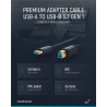 ClickTronic HQ OFC USB3.0 kabel, A-B, zlacené konektory, 0,5m