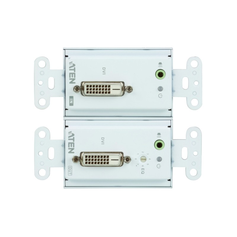 ATEN DVI Extender do 60m po Cat5 kabelu, montáž na stěnu