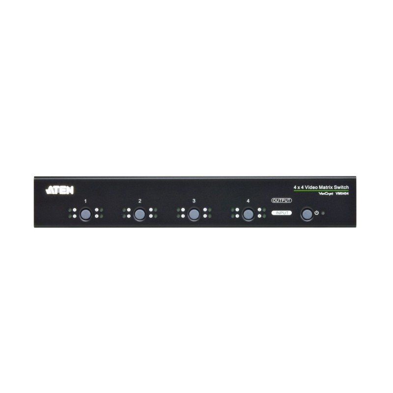 ATEN 4x4 port matrix video switch, 4xPC - 4x monitor (4 vstupy-4 výstupy)