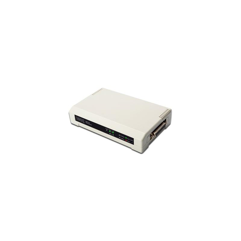 DIGITUS Print server,3 Portový, 2xUSB2.0, 1xCanon 25F, 1xLAN RJ45