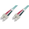 DIGITUS Fiber Optic Patch Cord, SC/SC Multimode 50/125 µ, OM3, Duplex, 3m
