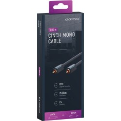 ClickTronic HQ OFC 1xCINCH - 1xCINCH propojovací kabel, M/M, 1m