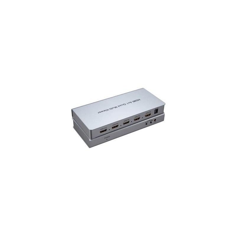 PremiumCord HDMI 4 vstupy - 1 výstup, multi zobrazovací systém