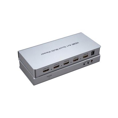 PremiumCord HDMI 4 vstupy - 1 výstup, multi zobrazovací systém