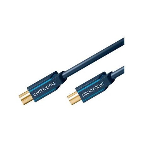 ClickTronic HQ OFC antenní propojovací kabel M/F 75 Ohm, ferrity, 7.5m