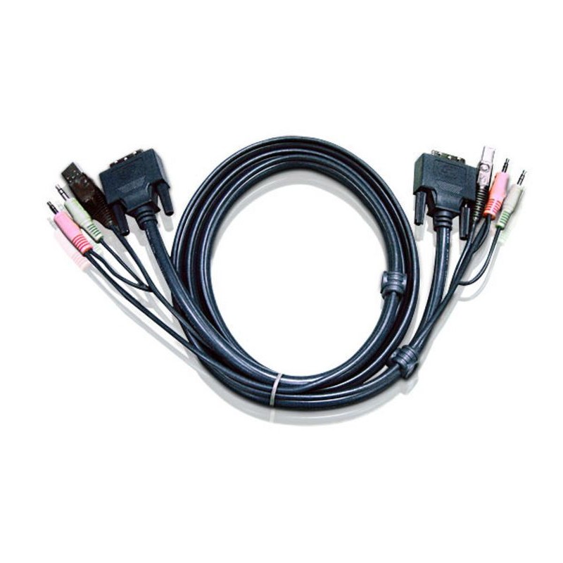 ATEN KVM DVI-I, audio sdružený kabel k CS-1642A/1762A/1782A/1788/1768 USB, 2m