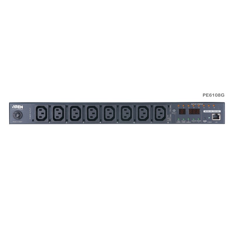 ATEN Napájecí jednotka 8x IEC320 C13, over IP, měření banku, do racku, 1U