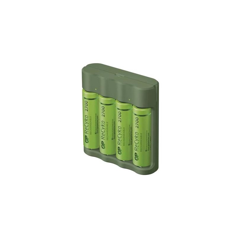 GP Nabíječka B421 pro AA. AAA + 4× AA GP ReCyko+ (2700mAh)