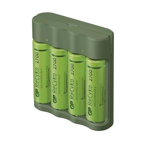 GP Nabíječka B421 pro AA. AAA + 4× AA GP ReCyko+ (2700mAh)