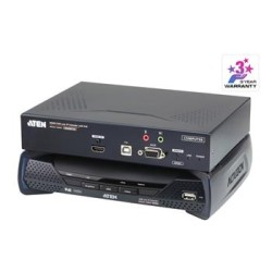 ATEN Zařízení pro ovládání 4K HDMI KVM, OverNet, rack, USB, audio, RS-232, SFP, PoE
