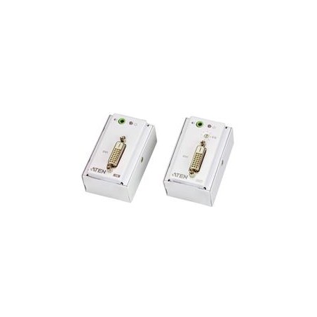 ATEN DVI Extender do 60m po Cat5 kabelu, montáž na stěnu, ekvalizace
