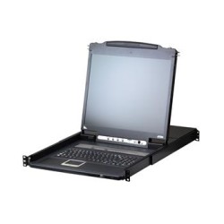 ATEN 8-Port KVM PS/2+USB, OSD, rack, 17" LED LCD, over IP