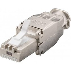 Konektor RJ45 8pinů CAT6A stíněný - montáž bez nástroje