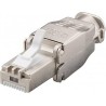 Konektor RJ45 8pinů CAT6A stíněný - montáž bez nástroje