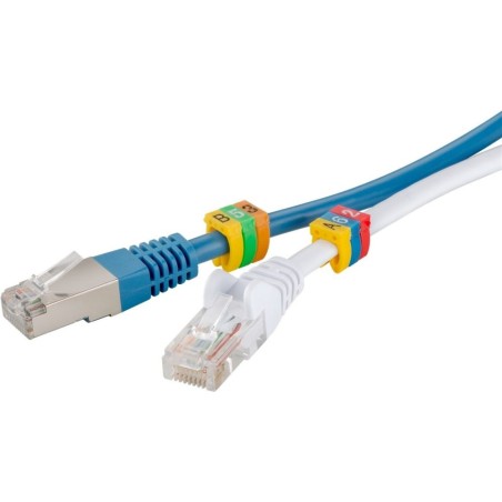 goobay Označovací klipy na kabel do průměru 3,8-5,9mm, písmena A,B,C