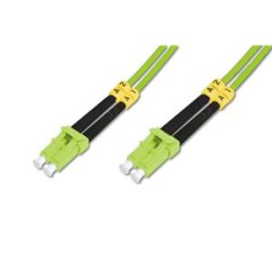 DIGITUS Fiber Optic Patch Cord, LC/LC Multimode 50/125 µ, OM5, Duplex, 1m