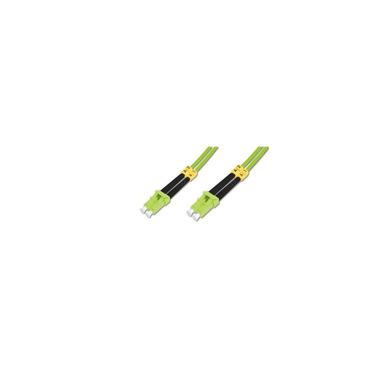 DIGITUS Fiber Optic Patch Cord, LC/LC Multimode 50/125 µ, OM5, Duplex, 1m