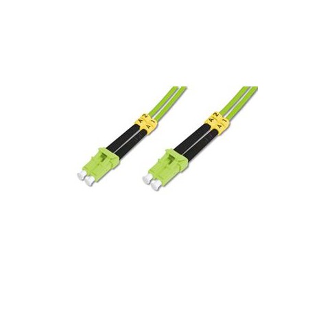 DIGITUS Fiber Optic Patch Cord, LC/LC Multimode 50/125 µ, OM5, Duplex, 1m