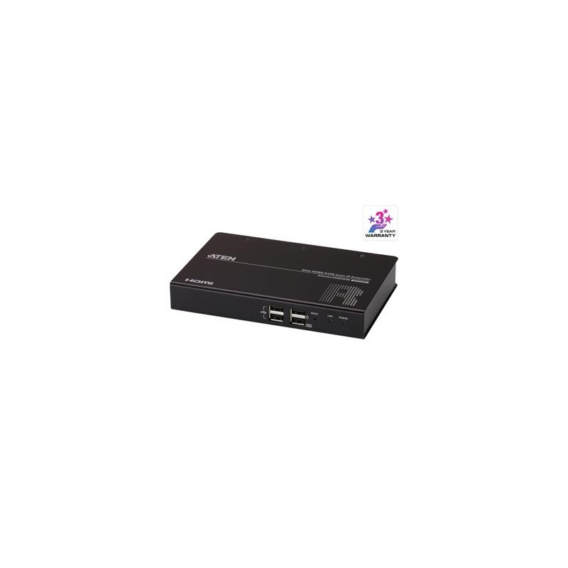 ATEN Zařízení pro ovládání HDMI KVM, over IP, rack, USB, RS-232 - přijímací jednotka