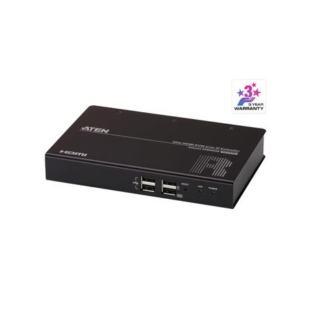 ATEN Zařízení pro ovládání HDMI KVM, over IP, rack, USB, RS-232 - přijímací jednotka