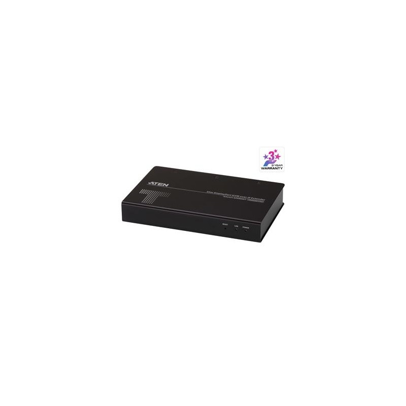 ATEN Zařízení pro ovládání displayPort KVM, over IP, rack, USB, RS-232, tenké provedení (transmitter)