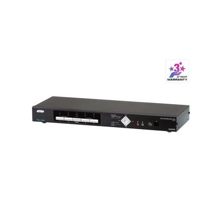 ATEN 4-port 4K HDMI KVMP USB přepínač, usb hub, audio, PIP, RS232, DO