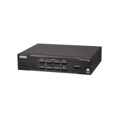 ATEN 4x2 port 4K HDMI matrix přepínač a prezentér, konvertor