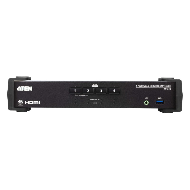 ATEN 4-port USB3.0 4K HDMI KVMP, audio