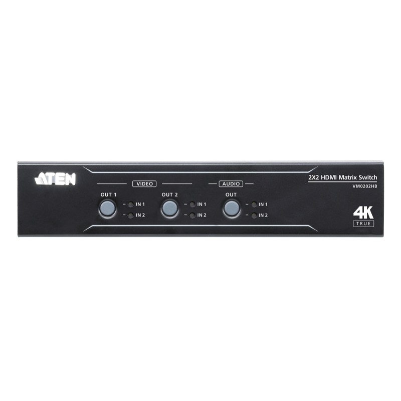 ATEN 2x2 port True 4K HDMI matrix přepínač s oddělením audia