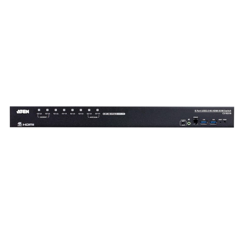 ATEN 8-port 4K HDMI KVM USB3.0, audio