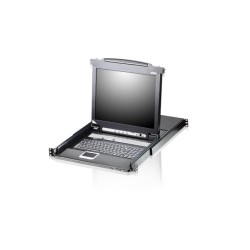 ATEN 8-Port KVM PS/2+USB, OSD, rack, 19" Slideaway LCD