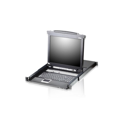 ATEN 8-Port KVM PS/2+USB, OSD, rack, 19" Slideaway LCD