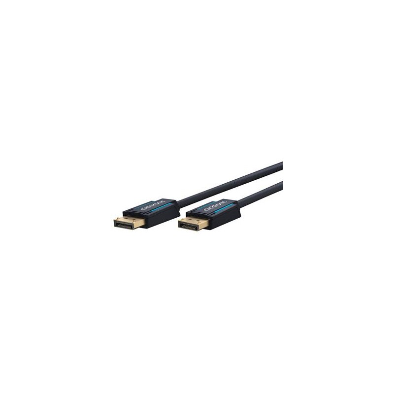 ClickTronic HQ OFC kabel DisplayPort 1.4, UHD 8K@60Hz zlacené kon., 3D, 1m