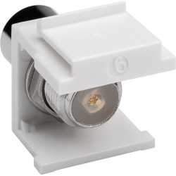 Keystone Modul SAT/Antenna Coaxial male F female, šířka 16,2 mm