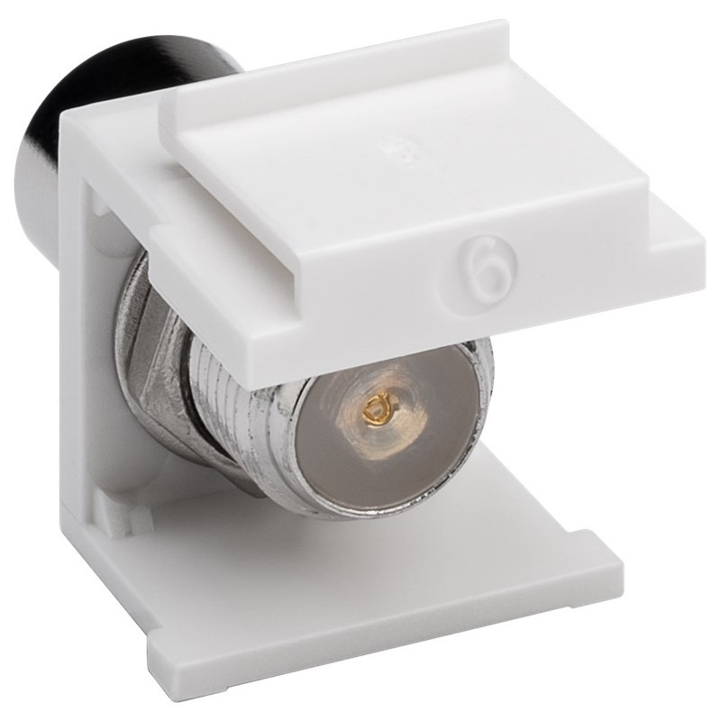 Keystone Modul SAT/Antenna Coaxial male F female, šířka 16,2 mm