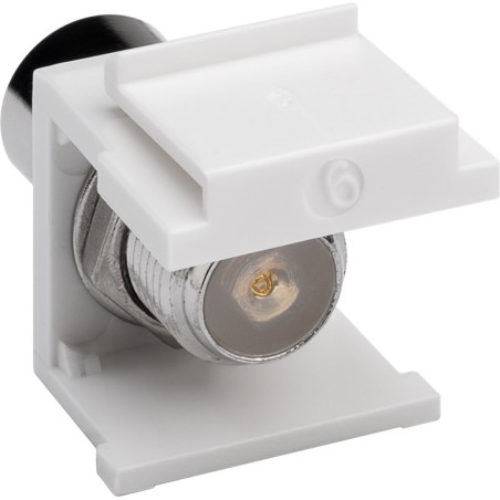Keystone Modul SAT/Antenna Coaxial male F female, šířka 16,2 mm