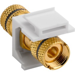 Keystone Modul banánková zdířka pro připojení reproduktorových kabelů, šířka 16,2 mm