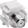 Keystone Modul SAT/Antenna Coaxial female F female, šířka 18,9 mm