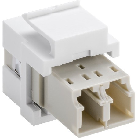 Keystone Modul pro spojení dvou optických kabelů LC-Duplex, šířka 17,2 mm