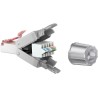 Konektor RJ45 8pinů Cat6 stíněný - montáž bez nástroje, průměr kabelu AWG 22/1 - 26/1