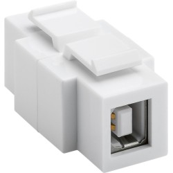 Keystone Modul USB2.0 typ A female - USB2.0 typ B female, šířka 16,9 mm