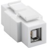 Keystone Modul USB2.0 typ A female - USB2.0 typ B female, šířka 16,9 mm