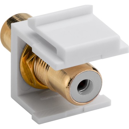 Keystone Modul pro spojení 2x CINCH kabelů, šířka 16,2 mm