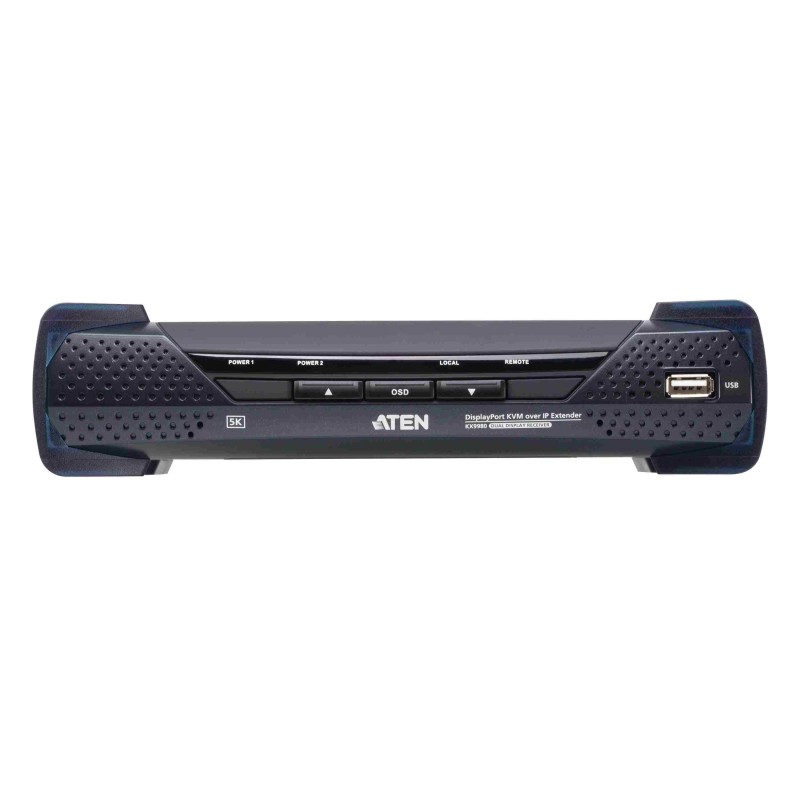 ATEN 5K DisplayPort Dual Display KVM po IP - přijímací jednotka